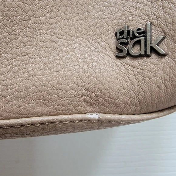 The Sak Beige and Tan Crossbody Bag w/adjustable straps NWT